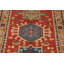 Tapis unique en coton 4 pi 11 po x 3 pi 0 po orange et rouille