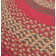 Burkleigh Farmhouse Braided Red Jute Area Rug