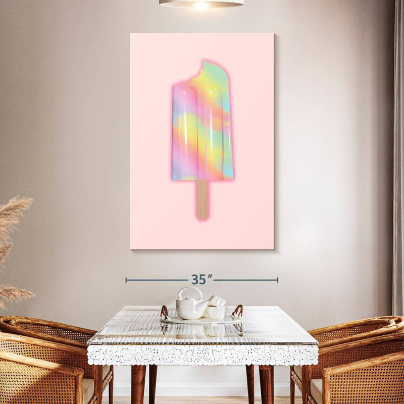 Yarlin Unicorn Popsicle, 51" H x 34" W