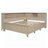 Full Function Wood Daybed with Abundant Storage Shelves and Three Drawers, Perfect for Home Comfort and Organization-2044144804