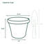 Pot à fleur intérieur / extérieur en plastique Terra-364854824-364854828