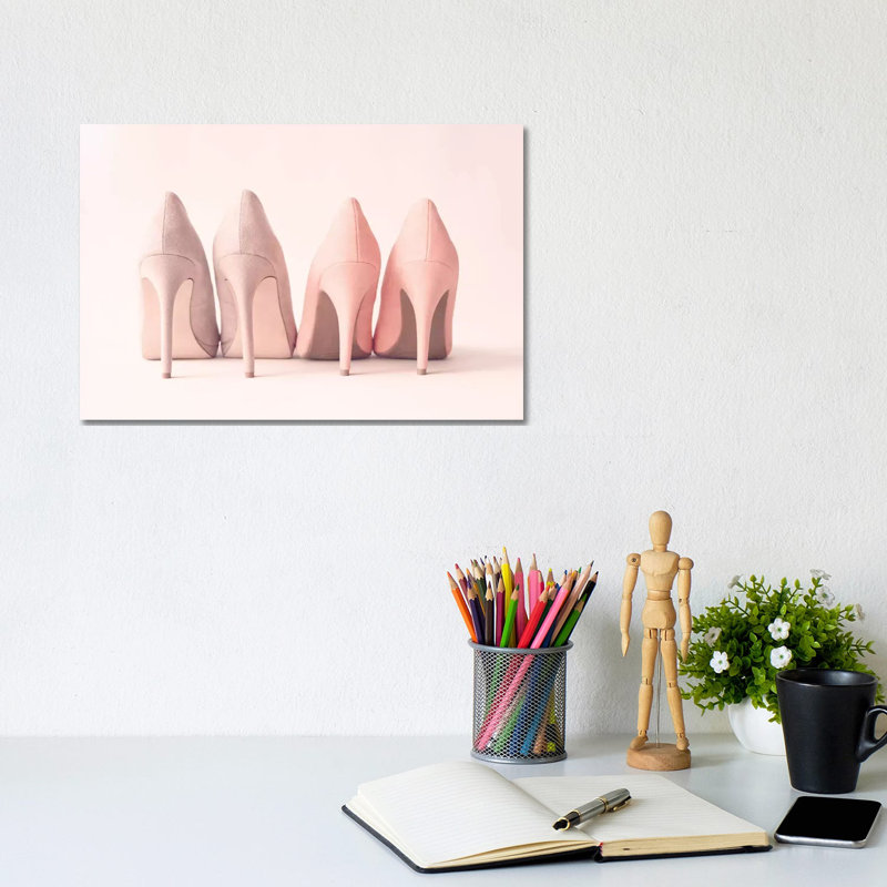 " Blush Heels " by Caroline Mint, 8" H x 12" W x 0.75" D