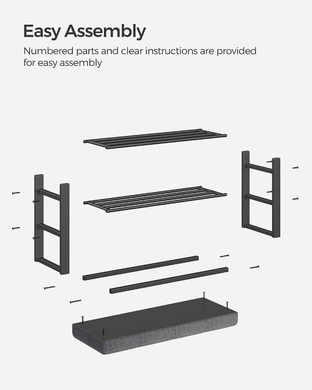 6 Pair Shoe Storage Bench