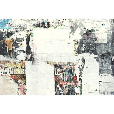 Old Urban Street Billboard by AVNphotolab - Wrapped Canvas Print