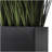 Irby Green Faux Foliage Onion Grass Artificial Plant with Black Rectangular Plastic Pot