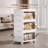 2 Tier Stackable Storage Bins Containers With Wheels For Home Living Room Office Closet