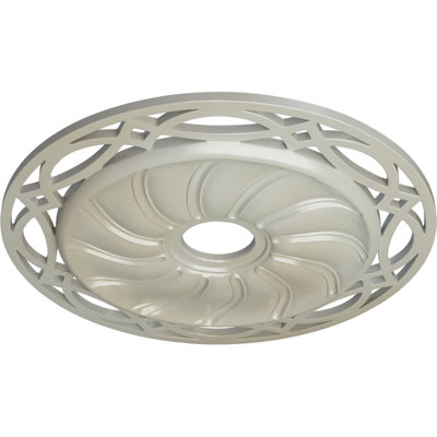 Médaillon de plafond Endurathane Winsor, DO 27 1/2 po x P 4 po x P 1 1/2 po (convient aux auvents jusqu'à 4 po), fini de rêve de minuit peint à la main