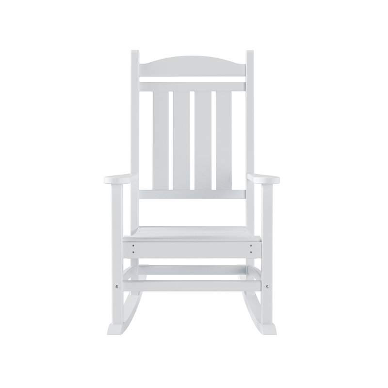 Chaise berçante en plastique Laguna, Blanc