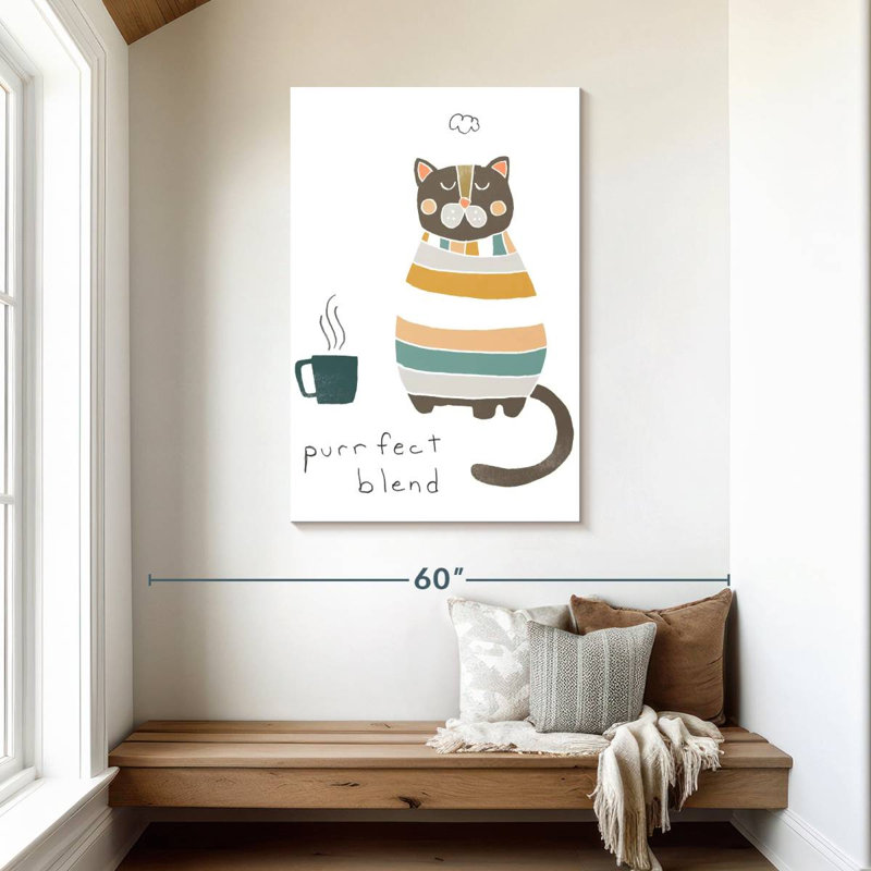 Brampt Coffee Cats I, 45" H x 30" W