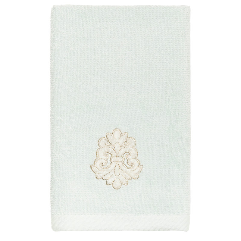  1 Turkish Cotton Fingertip Towel, Aqua
