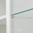 Retro style 3-Pieces Bookcase Display Cabinet with 5 Colors Adjustable LED Ceiling Light