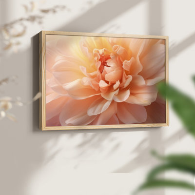 «Peachy Petal Poetry I», reproduction encadrée