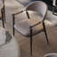Chaise d'appoint moderne à dossier solide gris (ensemble de 2)