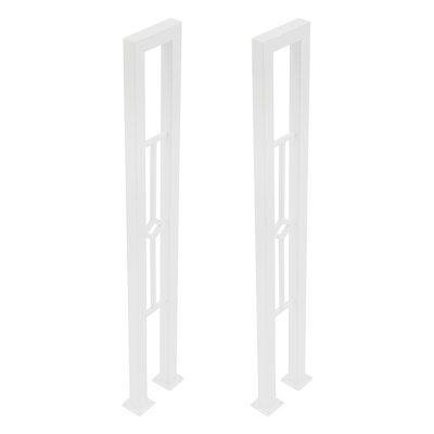 Rampes d'escalier décoratives en forme de U 35,43 po