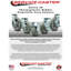 Roulettes en caoutchouc avec roulement à billes et frein / verrou pivotant