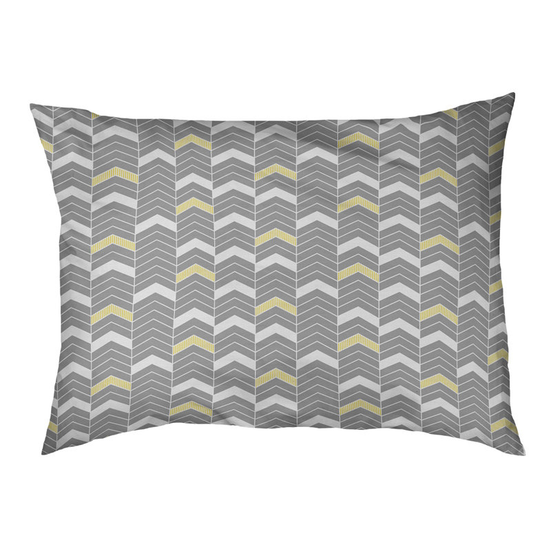 Coussin d'extérieur pour chien Chelan, Moyen (l 40 po x P 6,5 po x H 30 po), Jaune citron