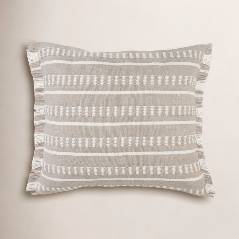 Housse et insert d'oreiller carré, Taupe, Duvet