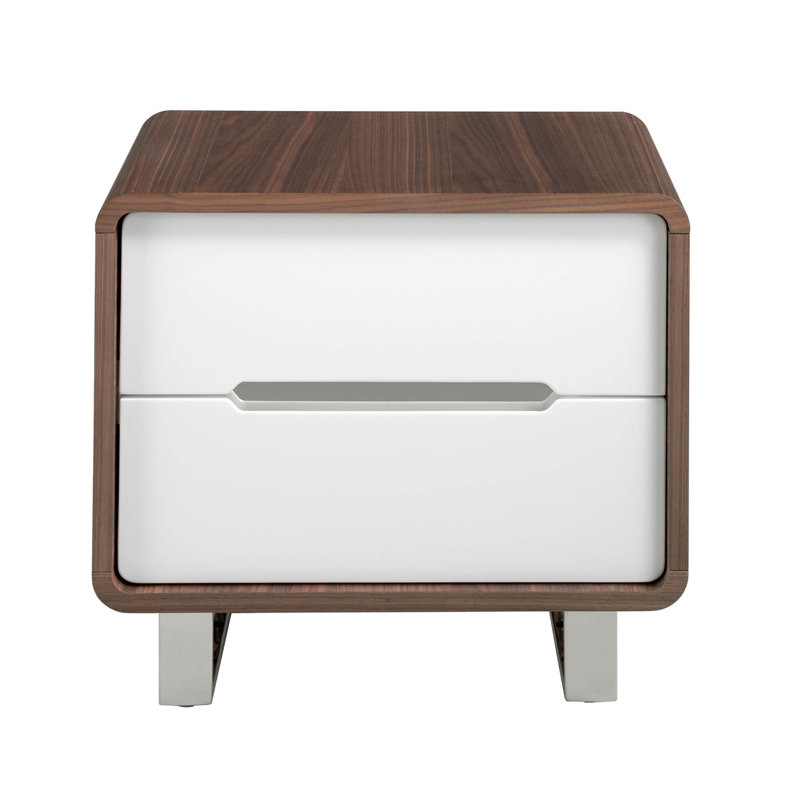 55cm W Manufactured Wood Bedside Table