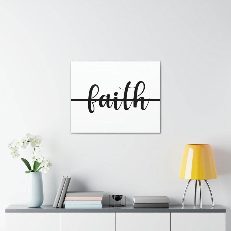 Faith Hebrews 11: 1 Christian, reproduction d'art murale, H 11 po x l 14 po