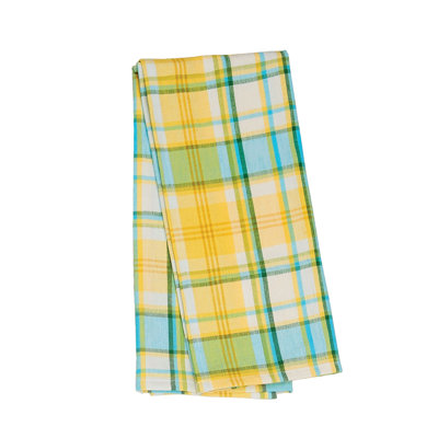 Serviette de cuisine en coton à carreaux