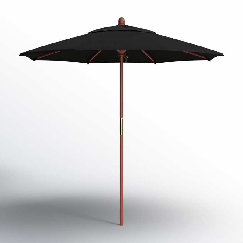 Manford 90'' Market Umbrella, Black - Pacifica