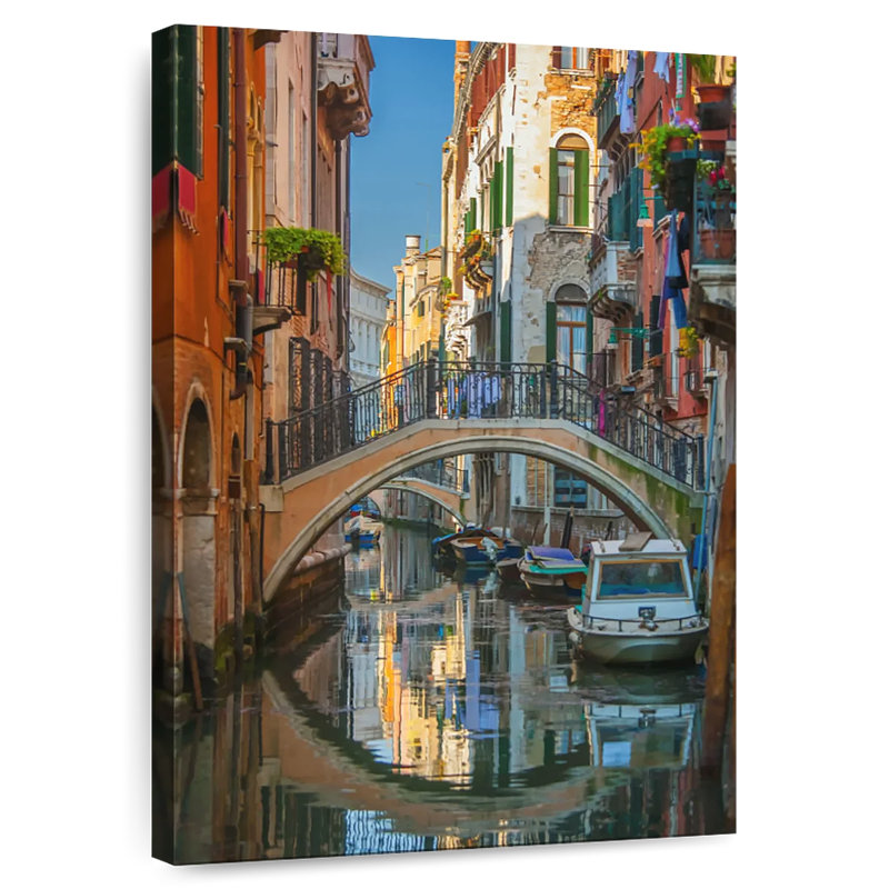 Canaux latéraux de Venise, H 51 po x l 34 po