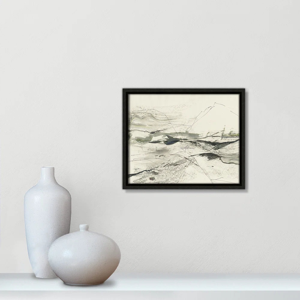 Green Sketches Print by PI Studio, No Mat, Espresso Floater Framed, 9.5" H x 11.5" W x 2" D