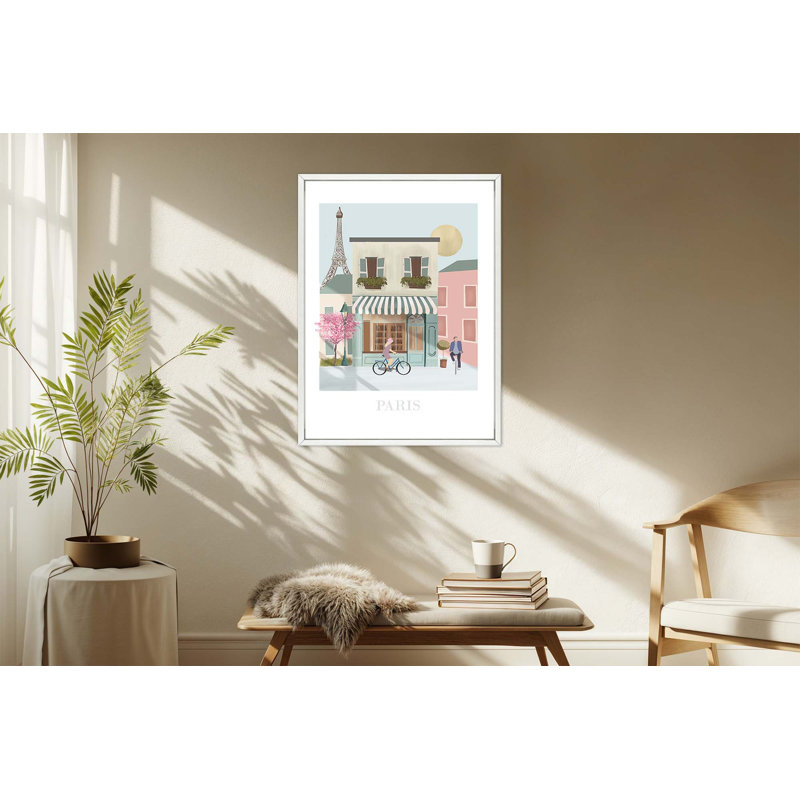 Paris Travel Poster - Framed, Large