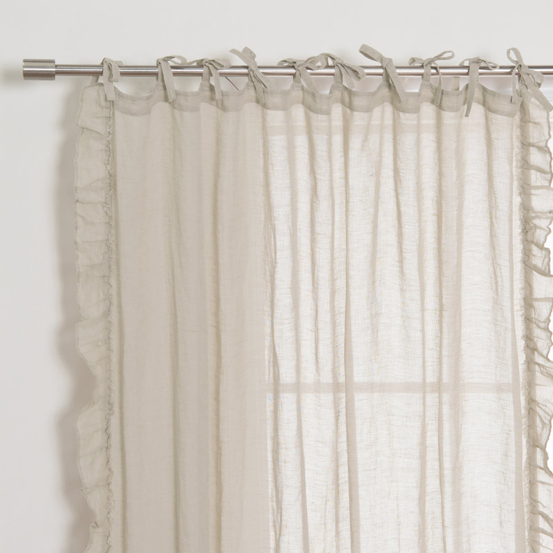 Millwright Sheer Curtain, Natural, 52" W x 96" L