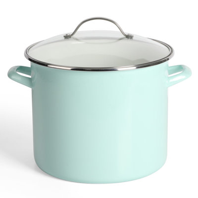 Martha Stewart Thayer 8 qt Non-Stick Enamelware Stock Pot with Lid