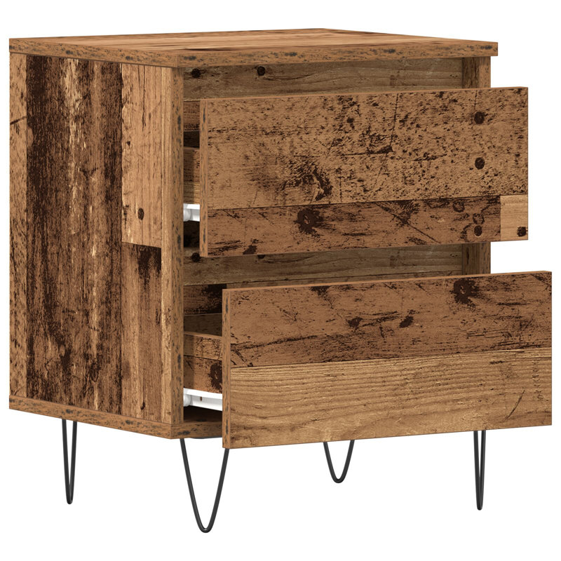 40cm W Solid Wood Bedside Table