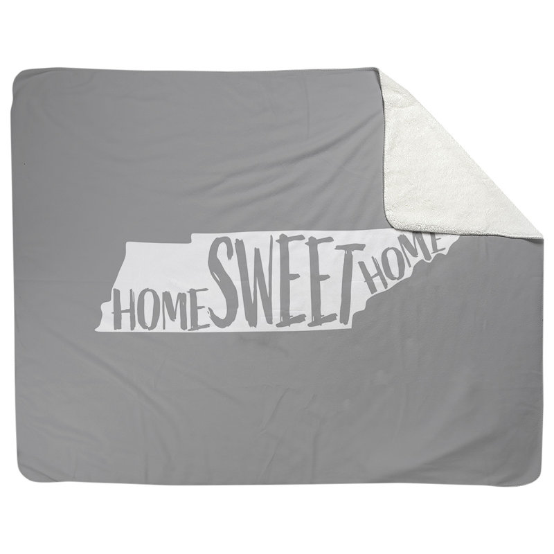 Jeté en polaires pour tennessee home, l 52,5 po x L 62,5 po, Gris