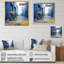 Vélo bleu sur toile-478294442-478294437