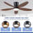 Low Profile Ceiling Fan with Light and Remote Control-1430701019
