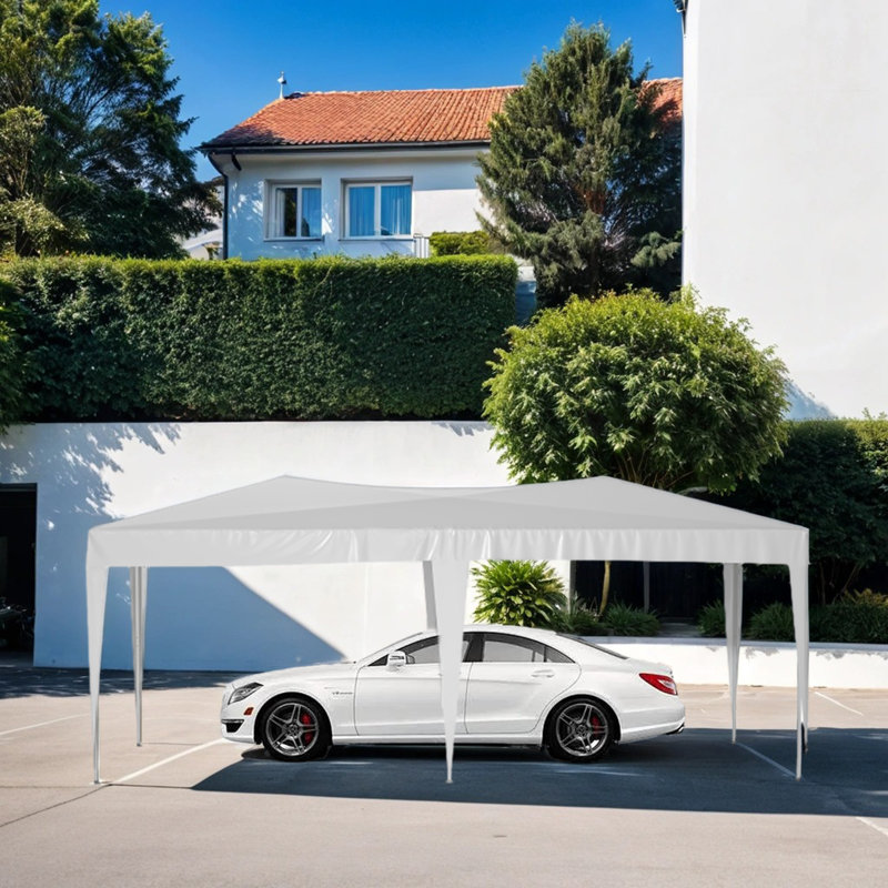 235.12'' W x 118.12'' D Steel Canopy, Blanc