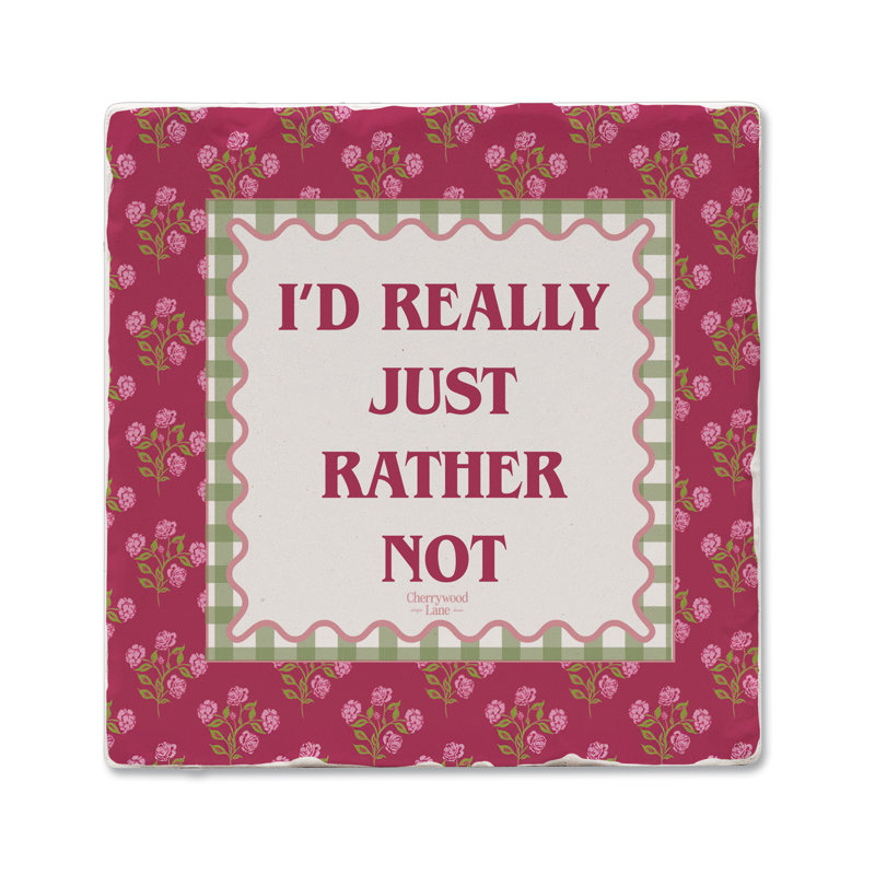 Paquet de 4 sous-verres Thirlystone Rather Not