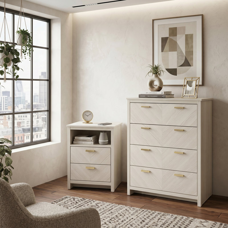 Bonny Adalinne Storage Duo Set, New White