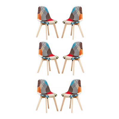 Greenwich Side Chair in Red/Blue