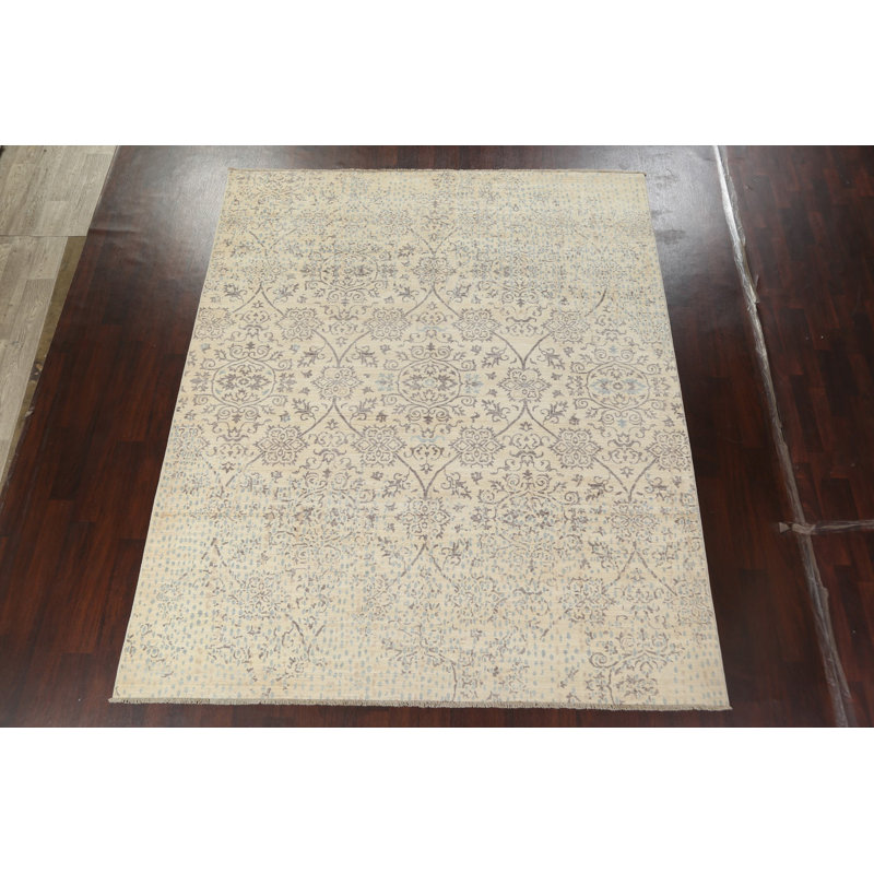 One-of-a-Kind 8'3" X 9'1" Wool Area Rug in Ivory
