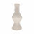 Glam Sculptural Vase with Curved Silhouette and Dual Wood Ring Accents Crafted from Pottery Ecomix Mango Wood and Natural Materials for Eye-Catching Modern Decorative Display-1753818443