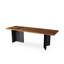 Bureau rectangulaire en bois massif brun noisette-1471081501