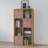 8-Cube Storage Organizer with Open Back Shelves, Modern Walnut Brown Bookcase for Home Office | MDF &amp; Particleboard-723955287