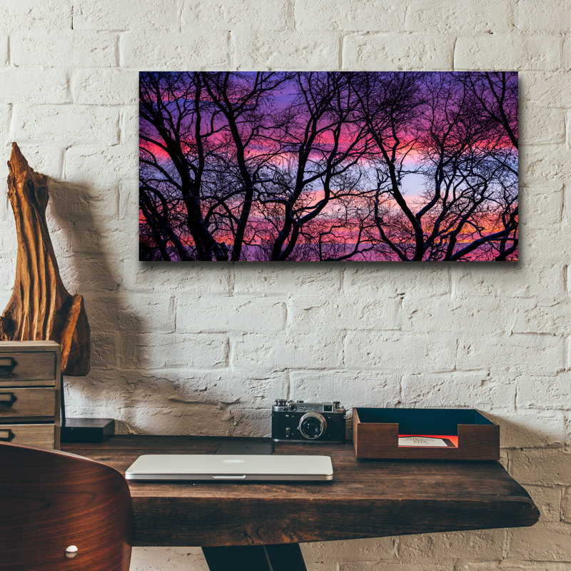 «Sunrise In The Trees» par Darren White, H 12 po x l 24 po