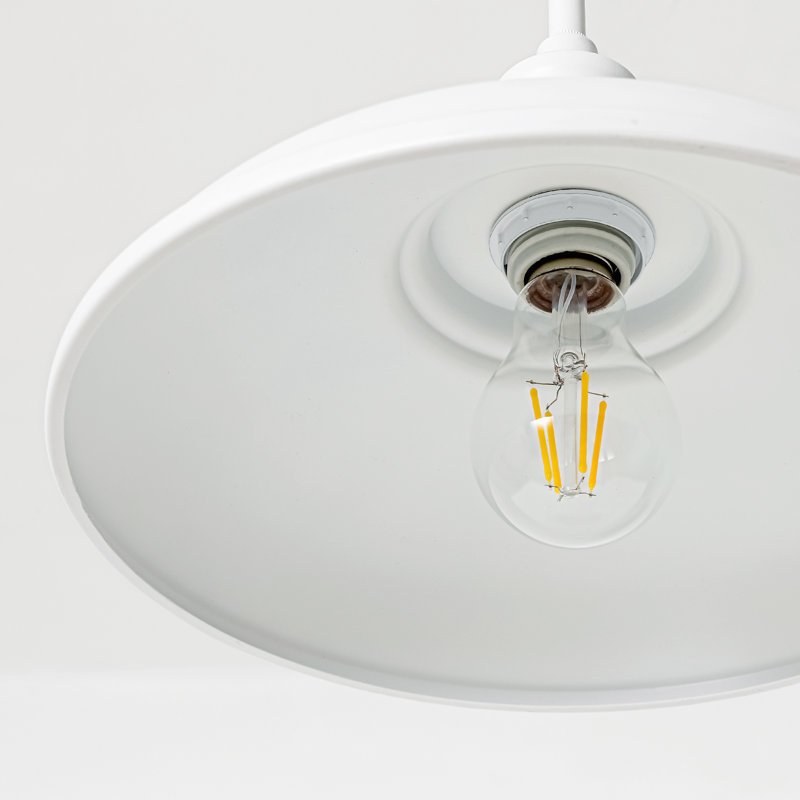 Luminaire suspendu d'extérieur 1 lumière Florence, Blanc, Blanc
