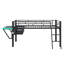 Lit mezzanine avec bureau Gaming, DEL