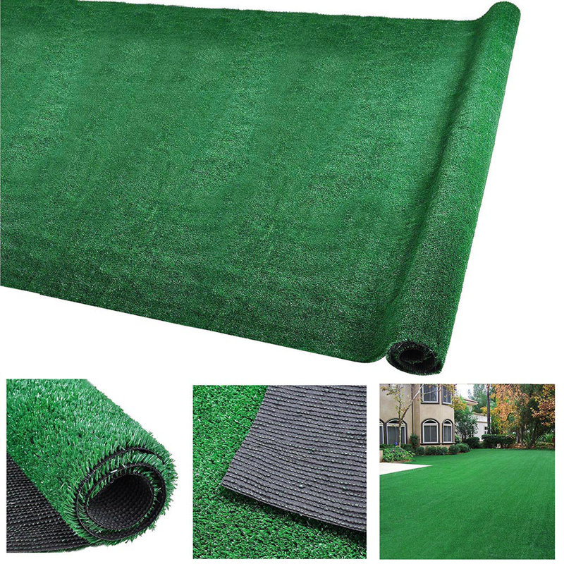 Gazon artificiel pour animaux de compagnie, H 393,75 po x l 39,38 po x P 1 po, Vert foncé