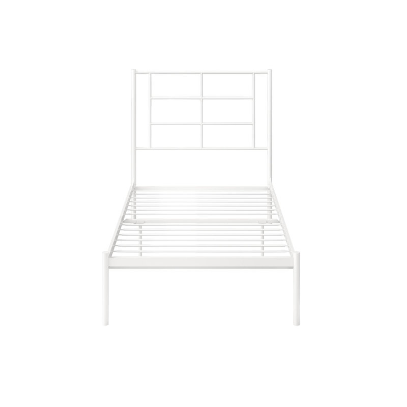 Ottorina Metal Bed, Single (3'), White