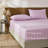 100% Cotton Sheet Set Full Size - Pink & Purple Striped Bedding, Soft Breathable Percale Weave, Deep Pocket Fitted Sheet 17.5", Luxury & Silky Soft Sheet Set for All Seasons-123229399-123229405