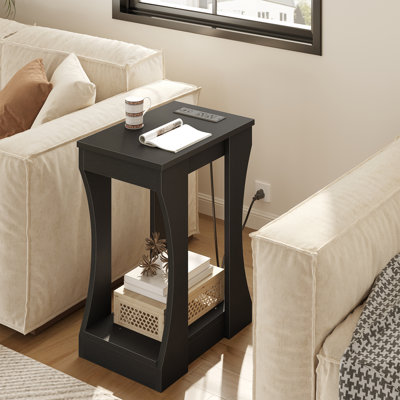 End Table with Charging Station
