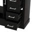 Meuble-lavabo traditionnel 36 po avec lavabo en céramique, armoire de salle de bain avec deux portes à fermeture douce et quatre tiroirs-1021236879